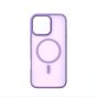 TRUSMI iPhone 12 TPU+PC Magnetic Skin-friendly Matte Phone Case Transparent Purple