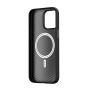 TRUSMI iPhone 12/12 Pro PU Leather Magnetic Phone Case Black