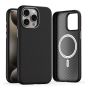 TRUSMI iPhone 12/12 Pro PU Leather Magnetic Phone Case Black