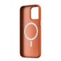 TRUSMI iPhone 13/14 PU Leather Magnetic Phone Case Orange