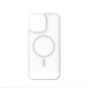 TRUSMI iPhone 13/14 TPU+PC Magnetic Skin-friendly Matte Phone Case Transparent White