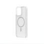 TRUSMI iPhone 13/14 TPU+PC Magnetic Skin-friendly Matte Phone Case Transparent White