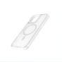 TRUSMI iPhone 13/14 TPU+PC Magnetic Skin-friendly Matte Phone Case Transparent White