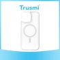 TRUSMI iPhone 13/14 TPU+PC Magnetic Skin-friendly Matte Phone Case Transparent White
