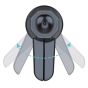 TRUSMI LP06-013 15W Wireless Magnetic Clamping type Car Phone Holder Air Outlet Black