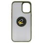 Brilliance LUX iPhone 16 Pro Max Hybrid Shell Anti-shock Ring Kickstand TPU Matte Case Green