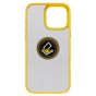 Brilliance LUX iPhone 16 Pro Max Hybrid Shell Anti-shock Ring Kickstand TPU Matte Case Yellow