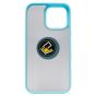 Brilliance LUX iPhone 16 Pro Max Hybrid Shell Anti-shock Ring Kickstand TPU Matte Case Blue