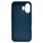 Brilliance LUX iPhone 16 Luxury Vegan Soft Premium PU Leather with Metal Camera Case Blue