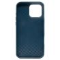 Brilliance LUX iPhone 16 Pro Luxury Vegan Soft Premium PU Leather with Metal Camera Case Blue