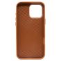 Brilliance LUX iPhone 16 Pro Max Luxury Vegan Soft Premium PU Leather with Metal Camera Case Khaki