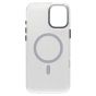 Brilliance LUX iPhone 16 Pro Max Bling Shiny Magnetic TPU+PC Clear Case With Lens Bracket Camera Stand Glitter White