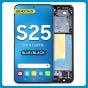 Samsung S25 LCD with Touch + Frame Blue Black SERVICE PACK