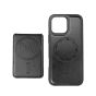 TRUSMI iPhone 14 Pro Max Magnetic Cowhide Leather Case with Card Slot Wallet Black