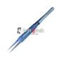 2UUL Blue T Straight Head Titanium Alloy 0.1mm Blue Tweezer for Precise Wire Jump
