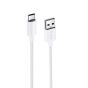 TRUSMI 3A USB To Type C Braided Charging Cable White 1M
