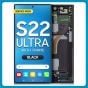 Samsung S22 Ultra 5G LCD with Touch + Frame Phantom Black SERVICE PACK
