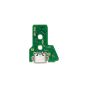 Playstation 4 Pro Micro USB Charging Port Board With 12-Pin Flex Cable For Controllers (Version 1: JDS-050 / JDS-055) (PART # 1982-708)