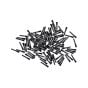 iPhone XR / 12 Pro / 12 Pro Max (Blue) - Bottom Screws (100 Pack)