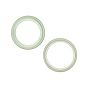 iPhone 15 / 15 Plus Back Camera Lens With Bracket & Bezel (2 Piece Set) (Premium) (Green)