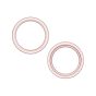 iPhone 15 / 15 Plus Back Camera Lens With Bracket & Bezel (2 Piece Set) (Premium) (Pink)