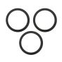 iPhone 15 Pro Back Camera Bezel Ring (Black Titanium) - 3 Piece Set