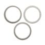 iPhone 15 Pro Back Camera Lens With Bracket & Bezel (3 Piece Set) (Premium) (White Titanium)
