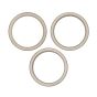 iPhone 15 Pro Back Camera Lens With Bracket & Bezel (3 Piece Set) (Premium) (Natural Titanium)