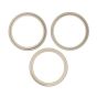 iPhone 15 Pro Back Camera Lens With Bracket & Bezel (3 Piece Set) (Premium) (Natural Titanium)