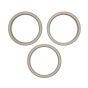 iPhone 15 Pro Max Back Camera Lens With Bracket & Bezel (3 Piece Set) (Premium) (Natural Titanium)