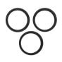 iPhone 15 Pro Max Back Camera Bezel Ring (Black Titanium) - 3 Piece Set