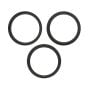 iPhone 15 Pro Max Back Camera Bezel Ring (Black Titanium) - 3 Piece Set