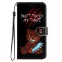 Brilliance LUX iPhone 13 Pro Max Flip PU Leather Wallet 3D Print Bear with Wrist Strap Case