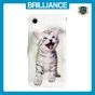 Brilliance LUX iPhone XR Flip PU Leather Wallet 3D Print Cat with Wrist Strap Case