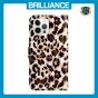 Brilliance LUX iPhone 12 Pro Max Flip PU Leather Wallet 3D Print Leopard with Wrist Strap Case