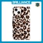 Brilliance LUX iPhone 15 Plus Flip PU Leather Wallet 3D Print Leopard with Wrist Strap Case