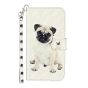 Brilliance LUX iPhone 13 Flip PU Leather Wallet 3D Print Dog with Wrist Strap Case