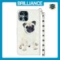 Brilliance LUX iPhone 12 Pro Max Flip PU Leather Wallet 3D Print Dog with Wrist Strap Case