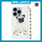 Brilliance LUX iPhone 13 Pro Max Flip PU Leather Wallet 3D Print Dog with Wrist Strap Case
