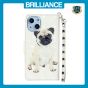 Brilliance LUX iPhone 14 Plus Flip PU Leather Wallet 3D Print Dog with Wrist Strap Case