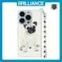 Brilliance LUX iPhone 15 Pro Max Flip PU Leather Wallet 3D Print Dog with Wrist Strap Case