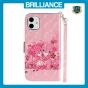 Brilliance LUX iPhone 11 Flip PU Leather Wallet 3D Print Pink Bear with Wrist Strap Case
