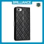 Brilliance LUX iPhone 6P/7P/8P Flip PU Leather Wallet 3D Print Rhombus Case Black