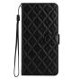 Brilliance LUX Samsung S24 Ultra Flip PU Leather Wallet 3D Print Rhombus Case Black