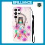 Brilliance LUX Samsung S24 Ultra Flip PU Leather Wallet 3D Print Owl design Case