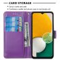 Brilliance LUX iPhone 6/7/8 Flip PU Leather Wallet Classic Card Pockets with Wrist Strap Case Purple