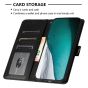 Brilliance LUX iPhone 6/7/8 Flip PU Leather Wallet Crocodile Print Card Pockets with Wrist Strap Case Black