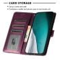 Brilliance LUX iPhone 6P/7P/8P Flip PU Leather Wallet Crocodile Print Card Pockets with Wrist Strap Case Purple