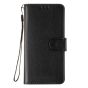 Brilliance LUX iPhone 14 Pro Flip PU Leather Wallet Classic Card Pockets with Wrist Strap Case Black