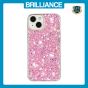 Brilliance LUX iPhone 14 Big Hole TPU Star Glitter Crystal Clear Case Pink
